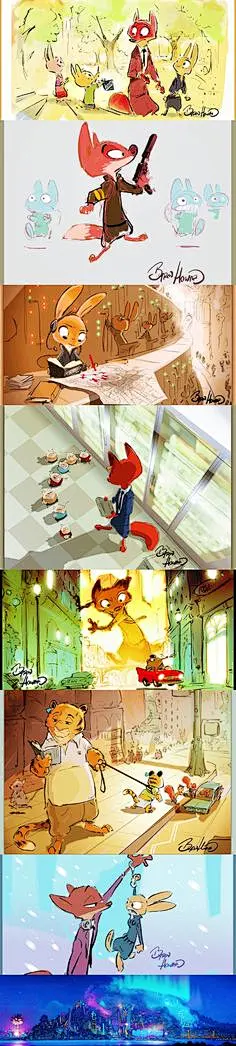 #Zootopia# #疯狂动物城# #Nick# #Judy# #迪士尼# #动画# #电影# #3D# #欧美# #同人# #手绘# #人设# #海报#