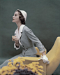 Vogue, March 1957~旧时光里的时尚光影，请关注@百年时尚画廊
