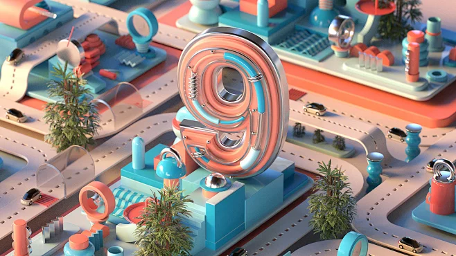 C4D作品欣赏-艺术和商业的结合图片_C4D数字海报图片素材-花瓣网