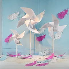 大风车摆件儿童节日橱窗商场DP点童年主图装饰商业美陈幼儿园用品-淘宝网