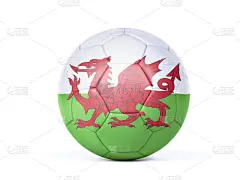 足球,威尔士旗,球体,休闲游戏,运动,一个物体,背景分离,球,杯,竞赛组