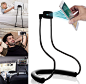 Amazon.com: GoWith Magnetic Tablet & Cell Phone Holder, Universal Mobile Phone Stand, Lazy Bracket for Table, Bed, Car & Bike, Adjustable Rotating Gooseneck Mount with Flexible, Collapsible and Portable Design