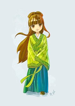 汉民族服饰之短曲裾