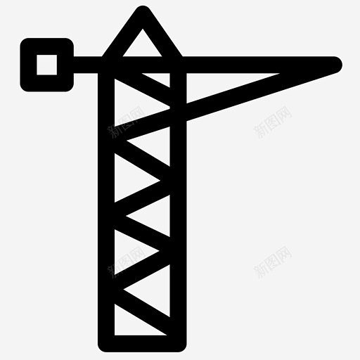 起重机建筑施工图标 免费下载 页面网页 ...