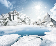 逍遥天下X采集到背景 雪景 冰块 冬天 极地素材