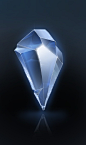 Crystal Picture  (2d, blue, ice, frozen, crystal, gem)