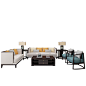 新中式实木沙发组合简约现代客厅大小户型布艺沙发样板房定制家具-淘宝网