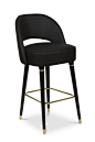 COLLINS | BAR CHAIR - Contemporary Transitional Mid-Century Modern Barstools & Counter Stools - Dering Hall