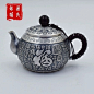 银壶纯银999烧水壶纯手工家用功夫茶道煮水壶足银999百福茶具套装