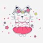 可爱猫咪png素材图片大小2000x2000px 图片尺寸480.5 KB 来自PNG搜索网 pngss.com 免费免扣png素材下载！粉色爱心#花环#卡通猫咪#猫#猫咪#小猫#装饰图案#