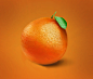 鼠绘橙子图标UI