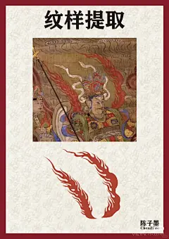 中国传统纹样--敦煌火焰纹 - 小红书