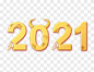 免抠金色新年2021年元旦浮雕字立体字设计素材-办图网 888ppt.com-素材11482995