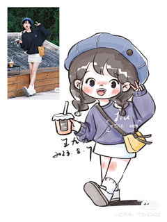 板牙兔子采集到人物插画