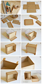 How to make your own cardboard box, www.deschdanja.ch