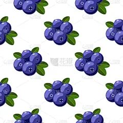 蓝莓,动画片,四方连续纹样,可爱的,华丽的,请柬,清新,纺织品,食品,熟的
