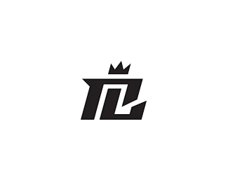 皇冠 字母组合 黑白色 个人标志 商标设计 图标 图形 标志 logo 国外