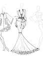 服装设计-礼服设计草图