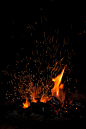 火焰 FIRE 燃烧 炙热 光斑 火星 素材 橘黄色 橙色 合成 免抠