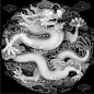 古代中国风龙纹龙图腾黑白雕花图雕花|浮雕|浮雕灰度图|古代中国风|黑白|灰度图|精雕图|龙纹|云纹|中式风格