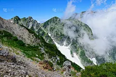 日本北阿尔卑斯山的四郎马山