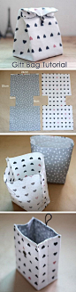 Traditional-style Fabric Gift Bags. You can make a fabric gift bag with just basic sewing skills.