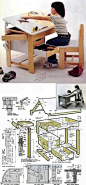 Kids Desk Plans - Children's Furniture Plans and Projects | WoodArchivist.com