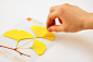 韩国设计师appree设计的leaf-it gingko（银杏）便笺纸/书签，漂亮又有诗意