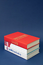 Free photo english books with blue background