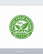Premium Vector | 100% organic natural badge label seal sticker design
