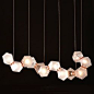 WELLES GLASS Long Chandelier | General lighting | Gabriel Scott