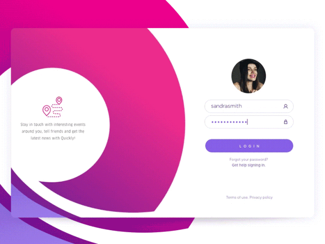 Login shot
