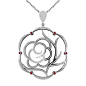Buy Joal Micro Collection Red 925 Sterling Silver Cubic Zirconia Pendants For Women Online at Low Prices in India | Amazon Jewellery Store - Amazon.in