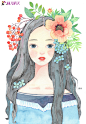 画儿晴天水彩插画 (9)