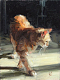 animal oil painting,animal portrait painting