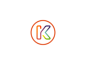 K / Line Logo Design Monogram