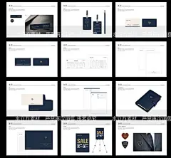新款高端企业VI模版素材 服装VI手册男装VI cdr+AI格式 共56页-淘宝网