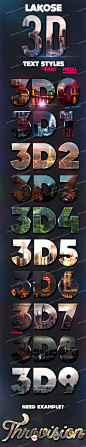 超酷3D金属质感PS字体样式格式/金属立体字PSD特效源文件图层样式-淘宝网