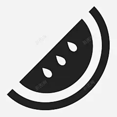 西瓜素食切片图标 icon 标识 标志 UI图标 设计图片 免费下载 页面网页 平面电商 创意素材