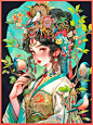 | 国风&国潮插画|汉服|古风
