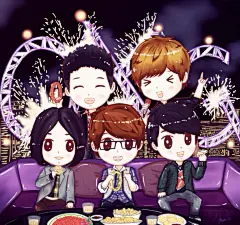#五月天壁紙#分享一版Q版五月天～好萌～原po@陈家二乔 