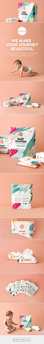 Parasol Co Diapers + Wipes — The Dieline - Branding & Packaging - created via https://pinthemall.net: 