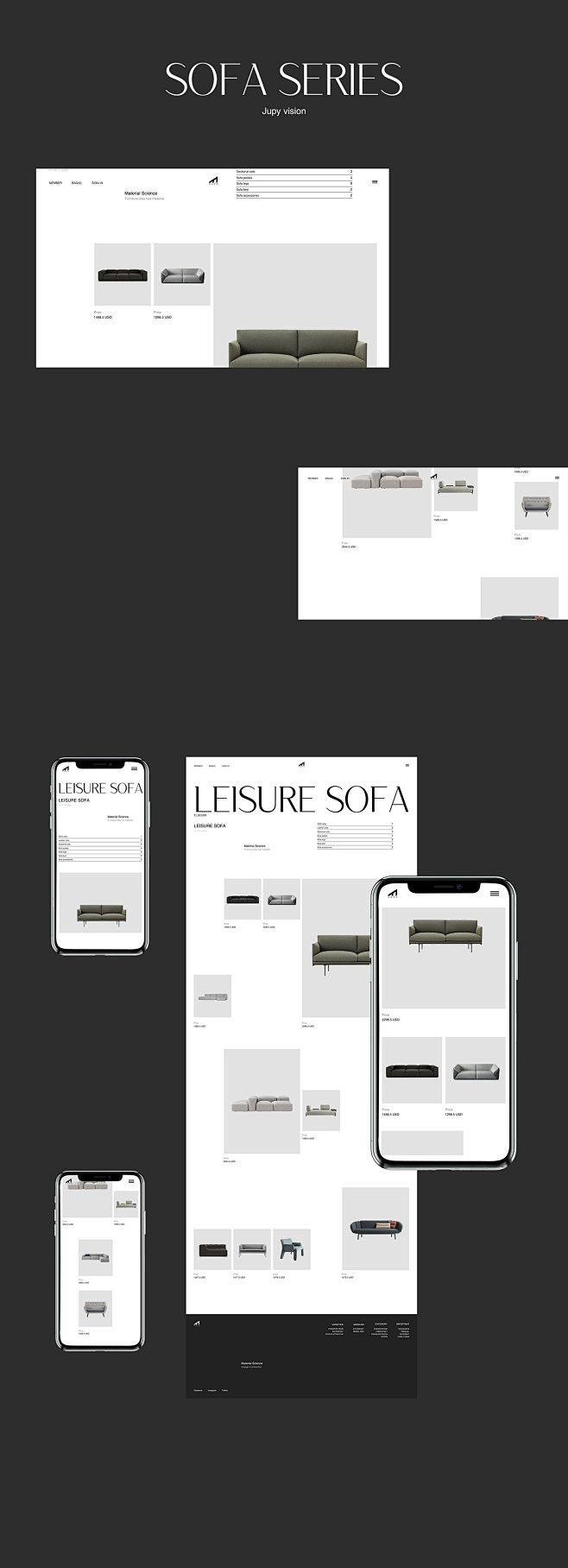 furniture UI ux Web ...