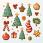 redwolf99is_Stickers_white_background_Christmas_elements_vector_d594cdee-37ca-4a37-9955-ee852b442e17