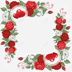 浪漫爱心花型 艺术 花 花型图案 蓝色花型 元素 免抠png 设计图片 免费下载 页面网页 平面电商 创意素材