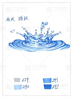 视觉传达考研 | 水纹 | 配马克笔色号