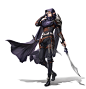 Assassin, Liz Son : dark elf assassin design motivated by a crow