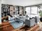 #我爱我家# Khalkedon Penthouse 是位于伊斯坦布尔的双层住宅，业主聘请 Studio Escape From Sofa 为其改造，整个空间在设计师的巧妙布局下，从色彩到材质，甚至细致到小件艺术品的摆放，都达到了各风格之间的完美平衡，营造出一股上世纪中叶的舒适与优雅，无不流露出对生活的美好追求。