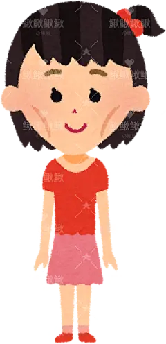 瘦弱的孩子yase06_girl男孩女孩子儿童表情包动作姿势贴纸扁平儿童插画元素卡通免扣png图片素材