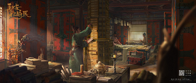 1.案牍库内景侧面